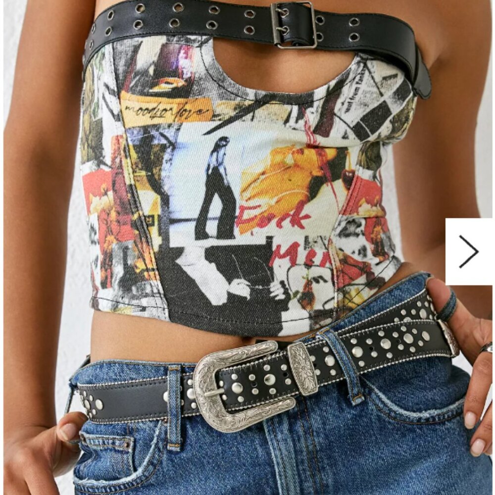 Jaded London Strapless Buckle Corset Top - Picture 3 of 3